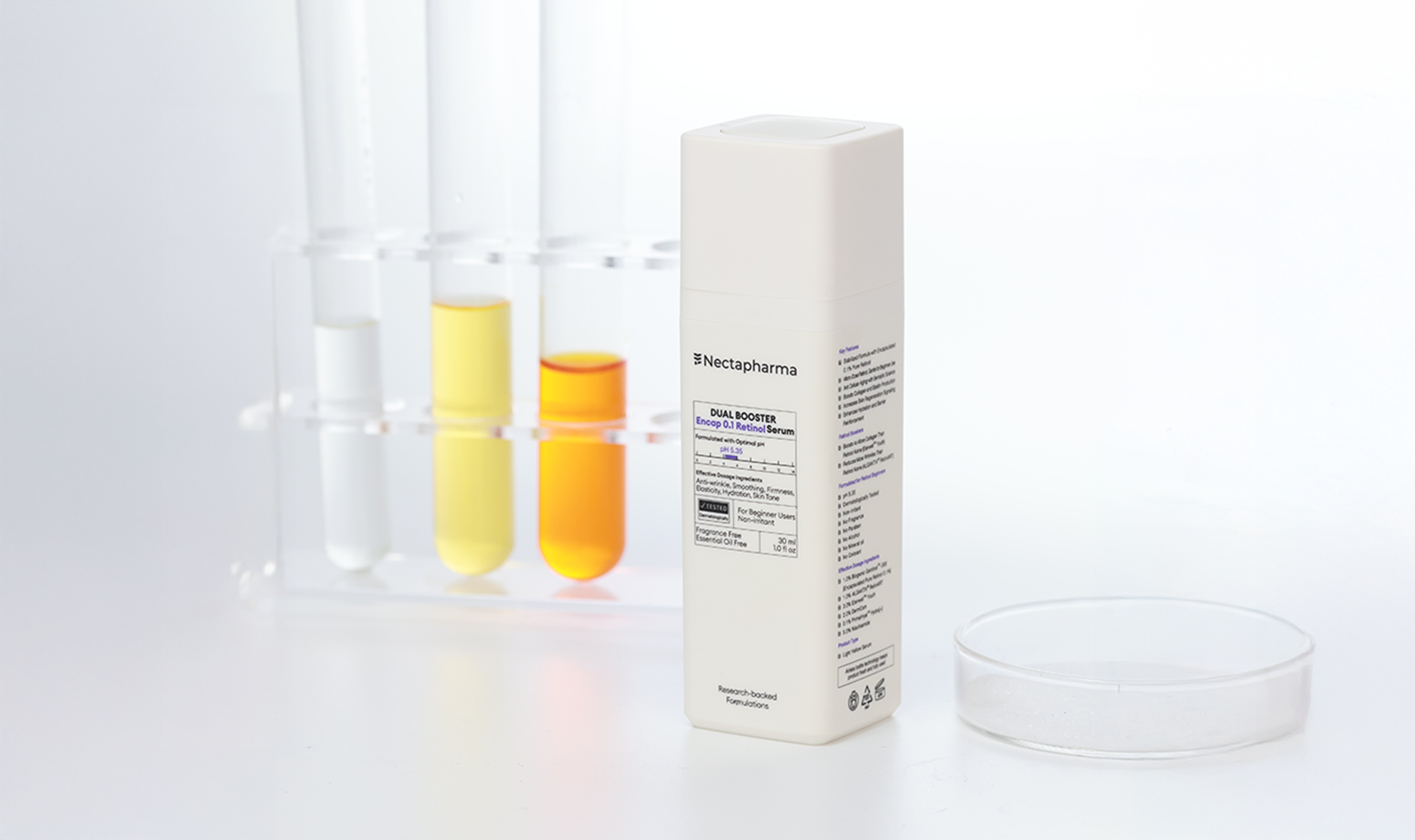 A one of a kind Retinol with `Eterwell™ Youth`, a Retinol Booster
that `targets zombie cells the culprits of skin aging`